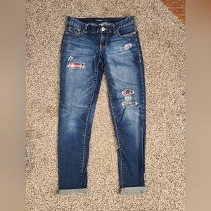 Maurices flannel patch jeans | 1/2 R